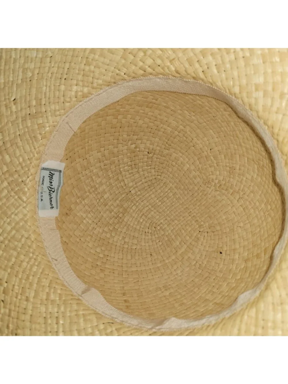 Miss Bierner Vintage Wide Brim Hat bohemian-chic hippie-inspired, old money